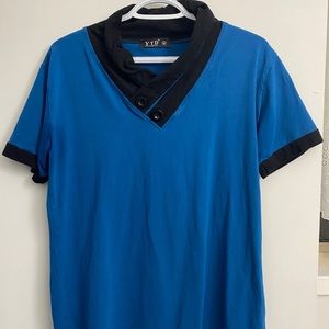 Men’s blue Polo designed T-shirt